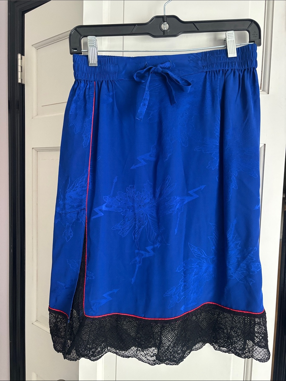 Zadig & Voltaire Jullian Jac Electric Blue Elastic Waist Skirt